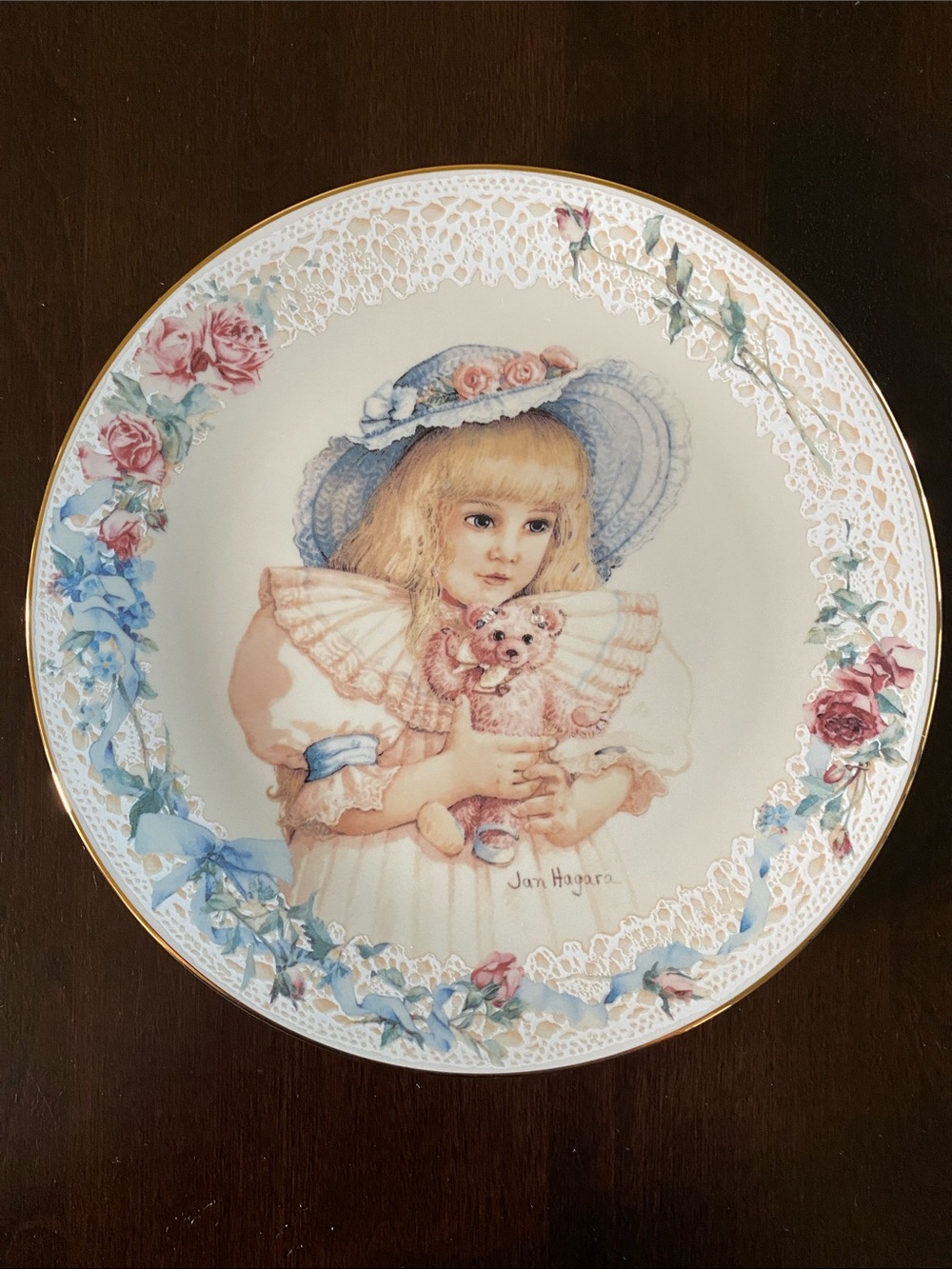 "Shelley" from the "Dear to My Heart" Decorative Plate Collection by Jan Hagara